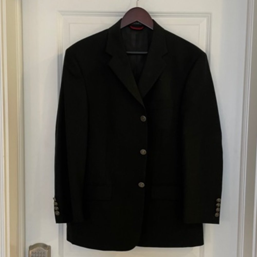 Men's Pierre Cardin Black 3 button Blazer (40S)